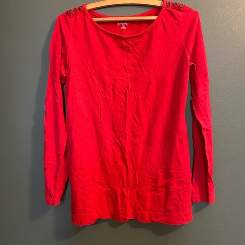 Motherhood Maternity Red Long Sleeve Top Women’s Small